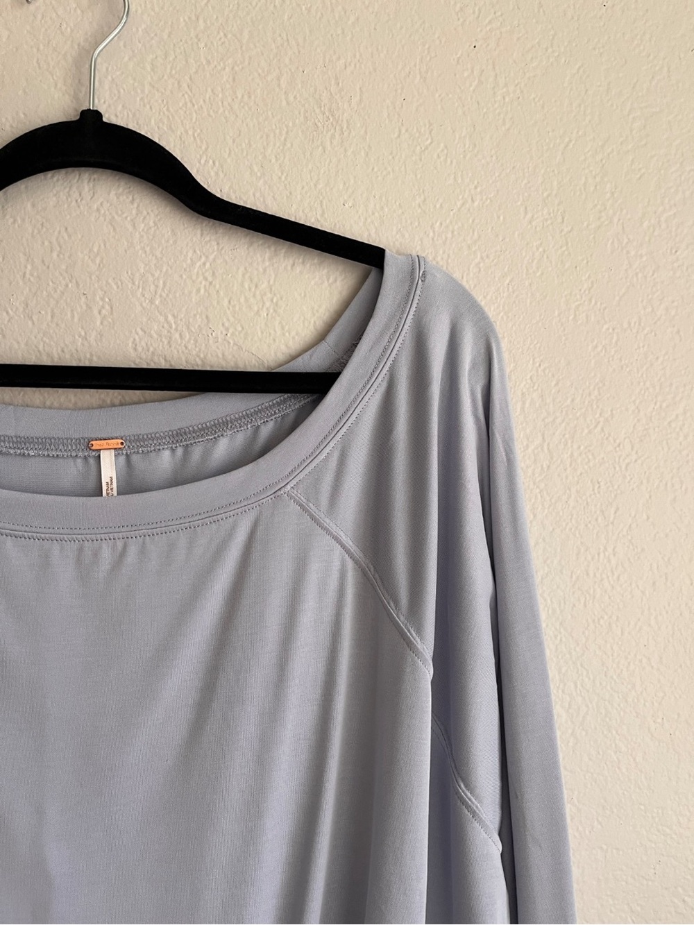 Free People Gwen Long Sleeve Top in Grey Dawn - Picture 2 of 6